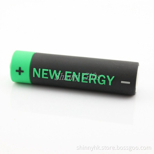 Battery Shape PVC Materials Power Bank Portable Power Bank